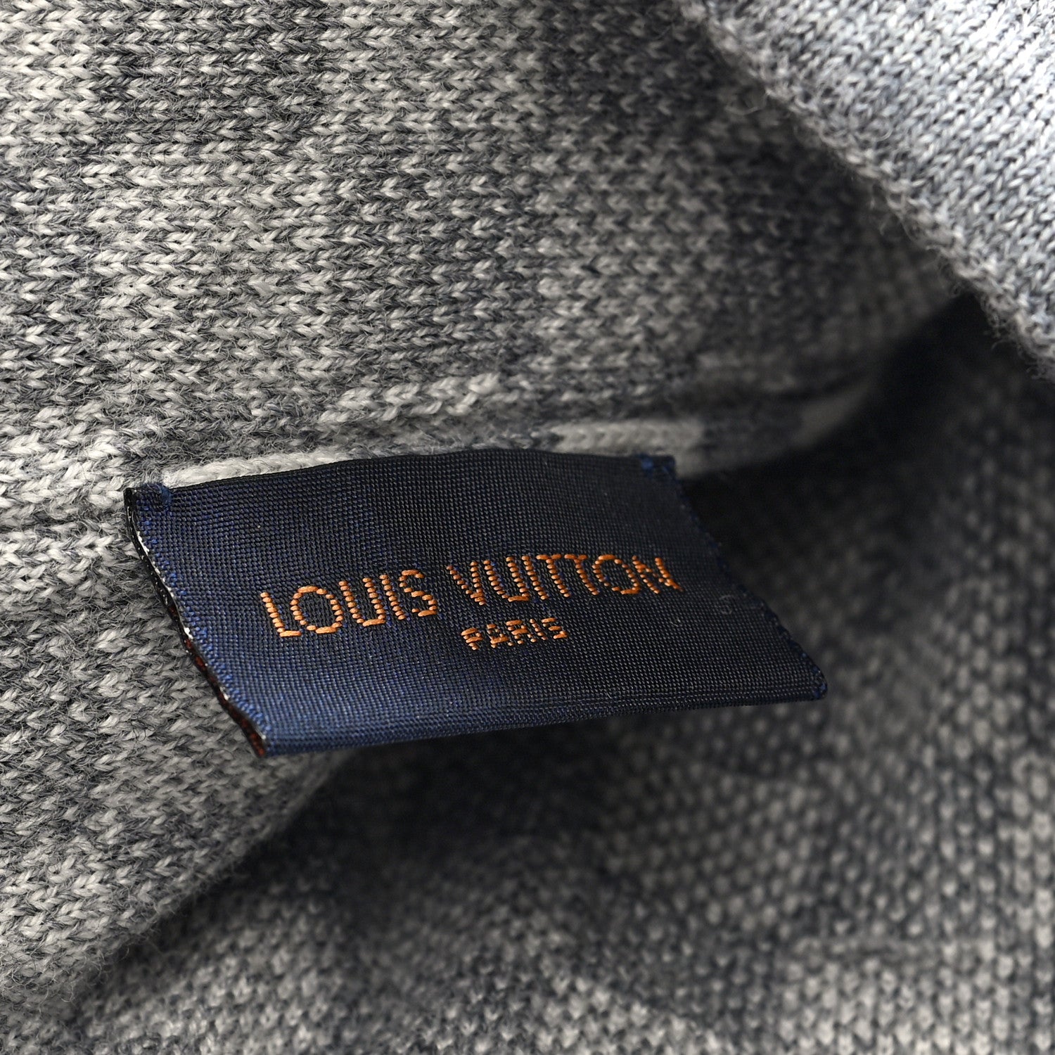 Louis Vuitton Wool Bonnet Petit Damier Beanie Hat Grey 4 of 4