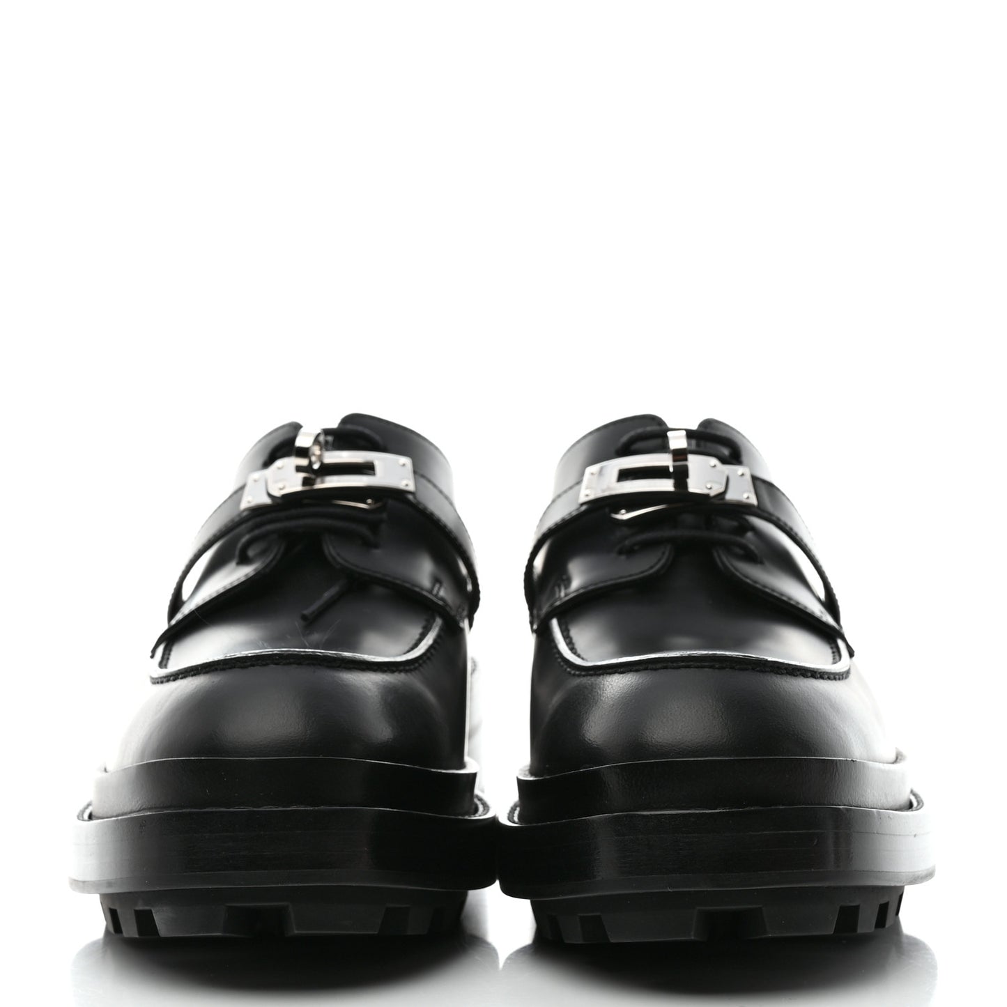 Calfskin First Derby Shoes 37.5 Black