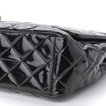 Chanel Patent Quilted Maxi Single Flap Black 9 of 11