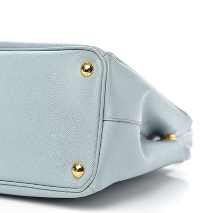 Prada Saffiano Small Galleria Double Zip Tote Lago 9 of 14