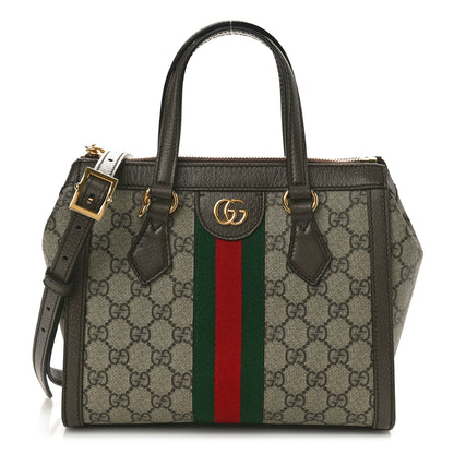 Gucci GG Supreme Monogram Small Ophidia Tote Bag Brown 1 of 10