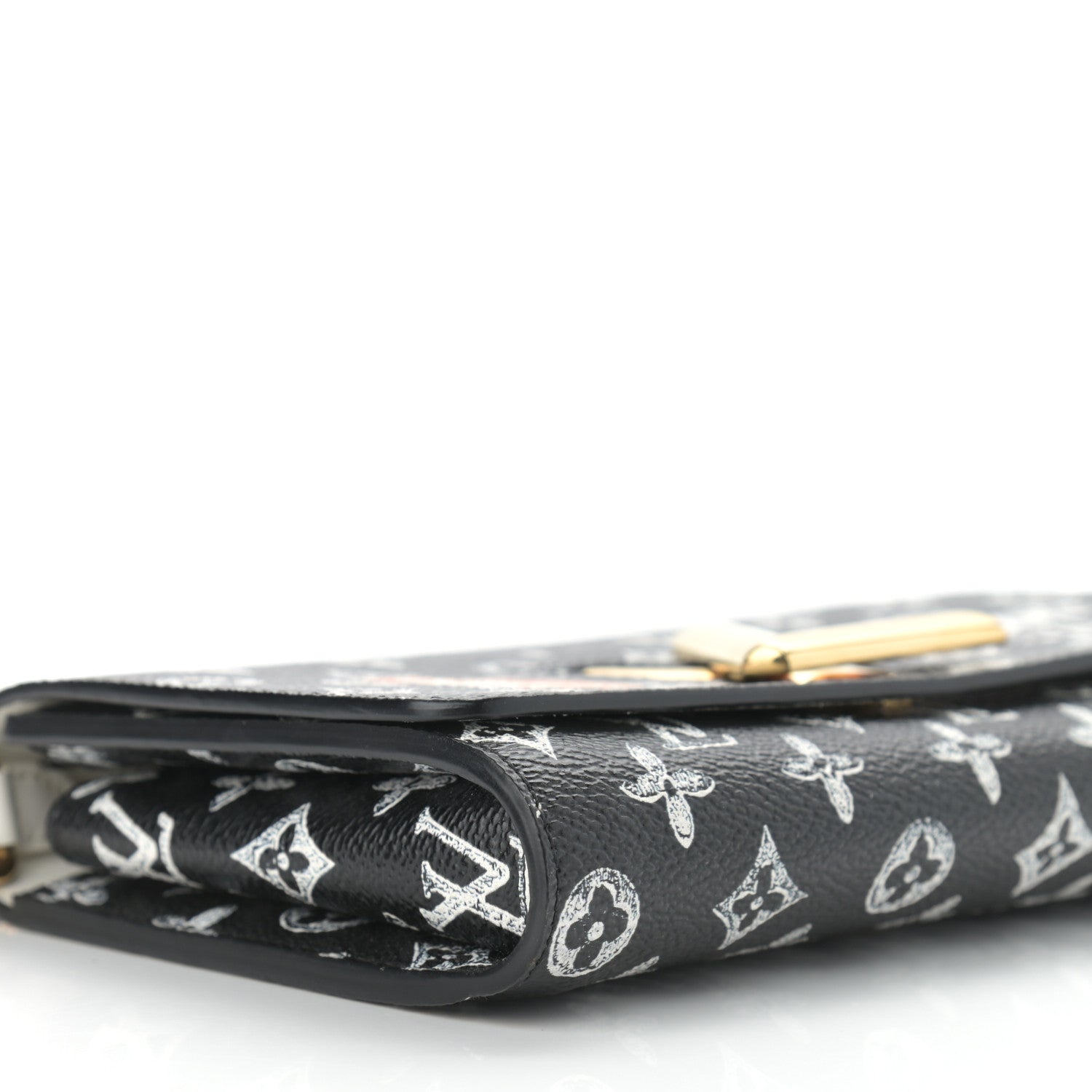 Louis Vuitton Catogram Twist Chain Wallet Black 9 of 11