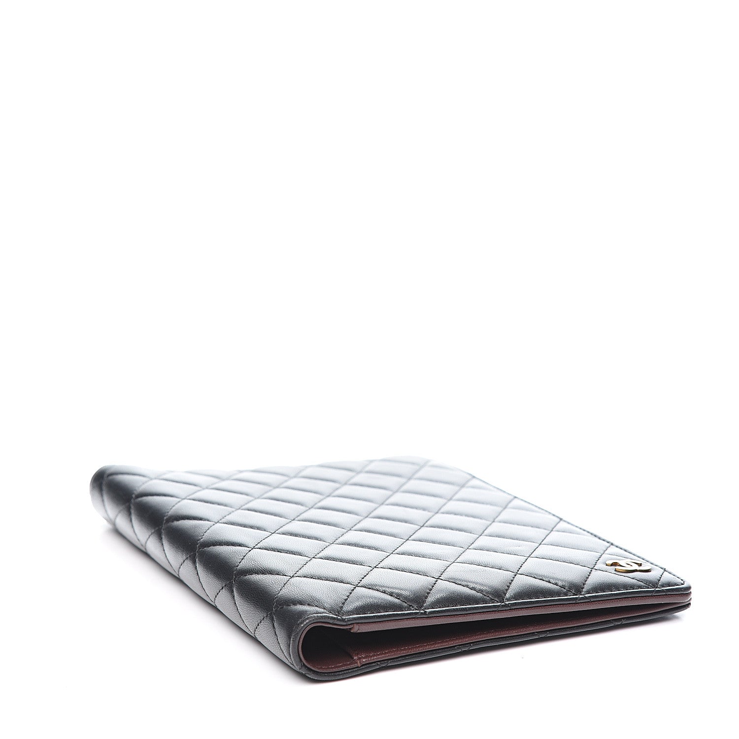 Chanel Lambskin Quilted Large Agenda Cover Black 3 of 7
