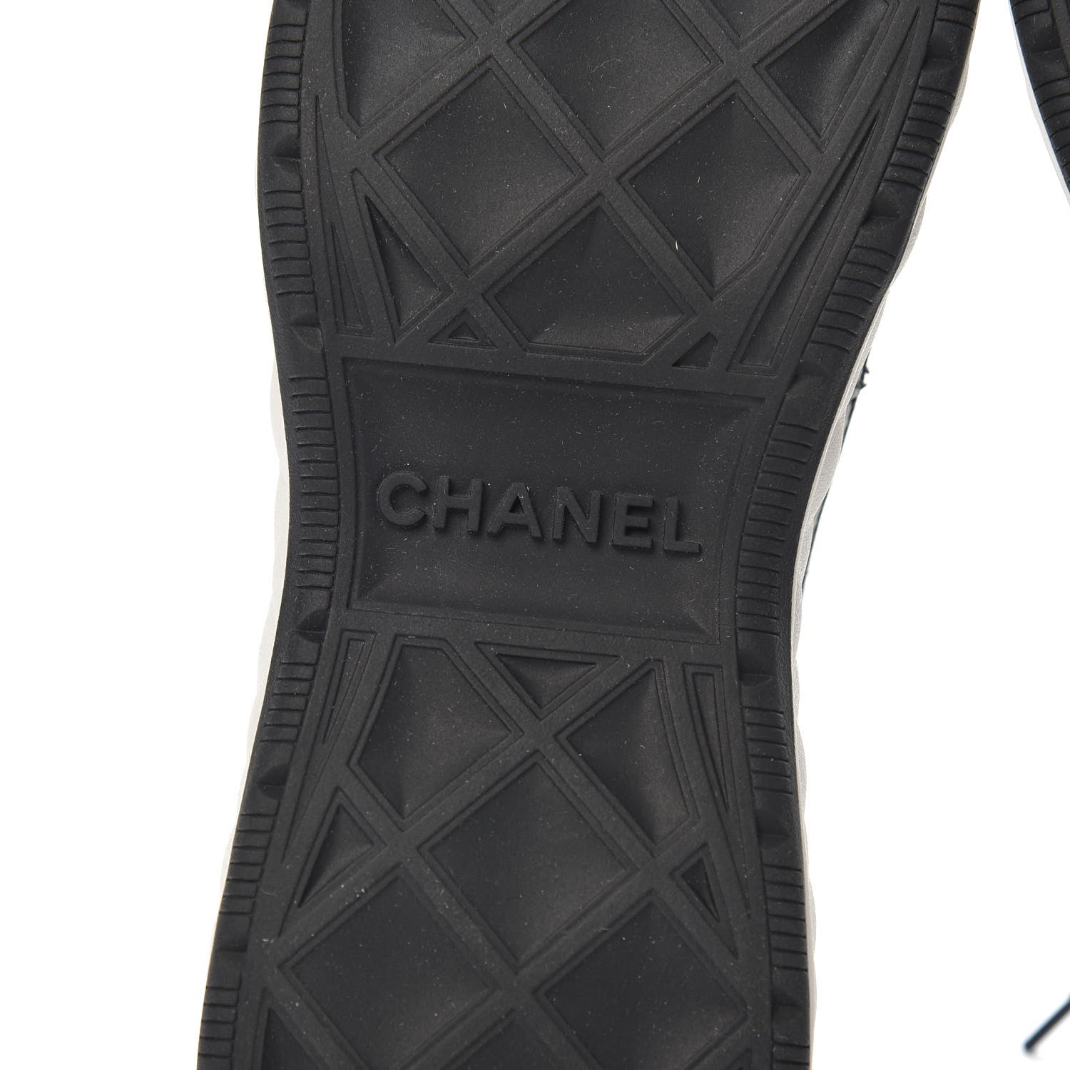 Chanel Velvet Calfskin Mixed Fibers CC Sneakers 41 Black 8 of 9