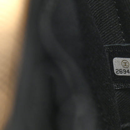 Chanel Jersey Chevron Quilted Medium Trendy CC Bowling Bag Black 8 of 11