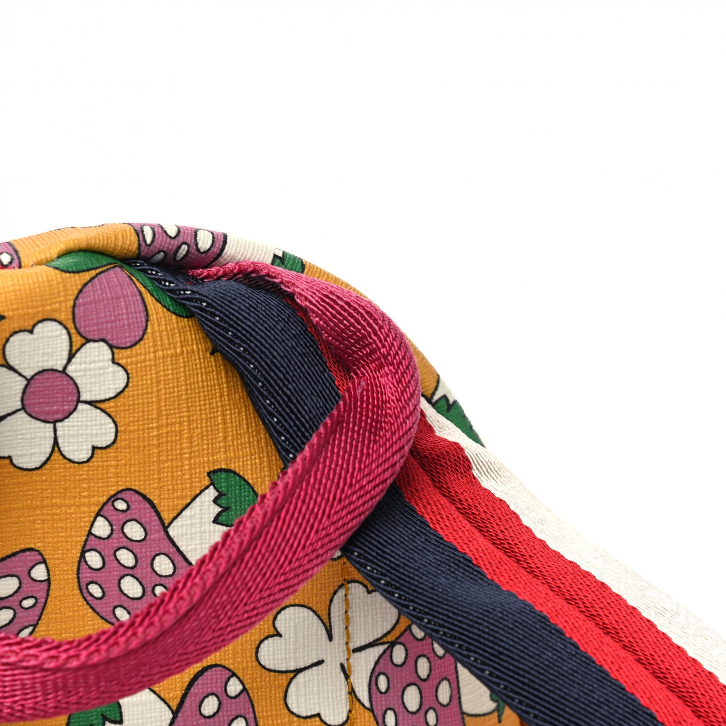 Canvas Childrens Flower Mushroom Print Backpack