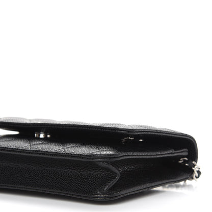 Chanel Caviar Quilted Wallet On Chain WOC Black 10 of 10