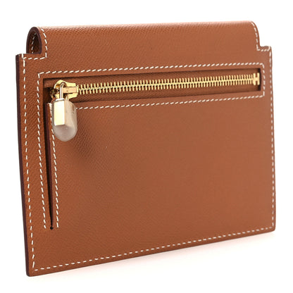 Hermes Epsom Kelly Pocket Compact Wallet Gold 3 of 10