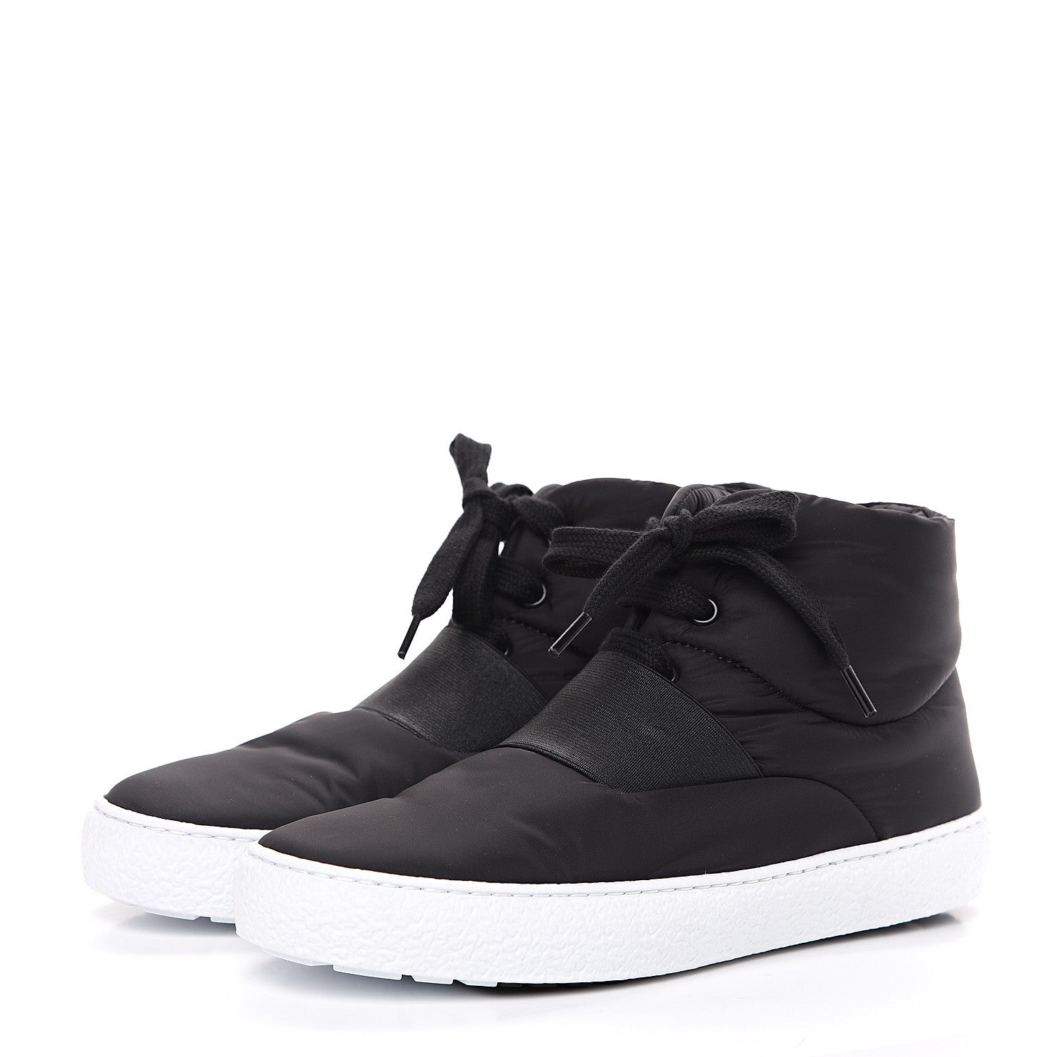 Chanel Nylon High Top Sneakers 36 Black 3 of 8