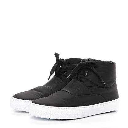 Chanel Nylon High Top Sneakers 36 Black 3 of 8