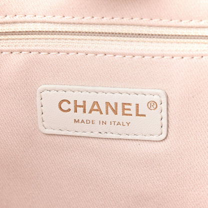 Chanel Canvas Small Deauville Tote Light Beige 6 of 9