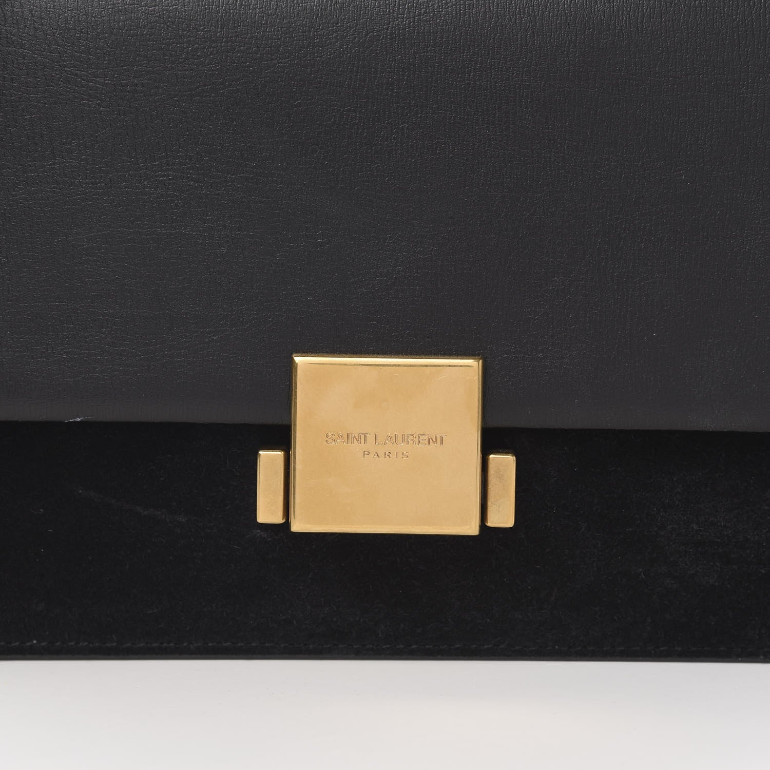 Saint Laurent Smooth Calfskin Suede Medium Bellechasse Black 11 of 11