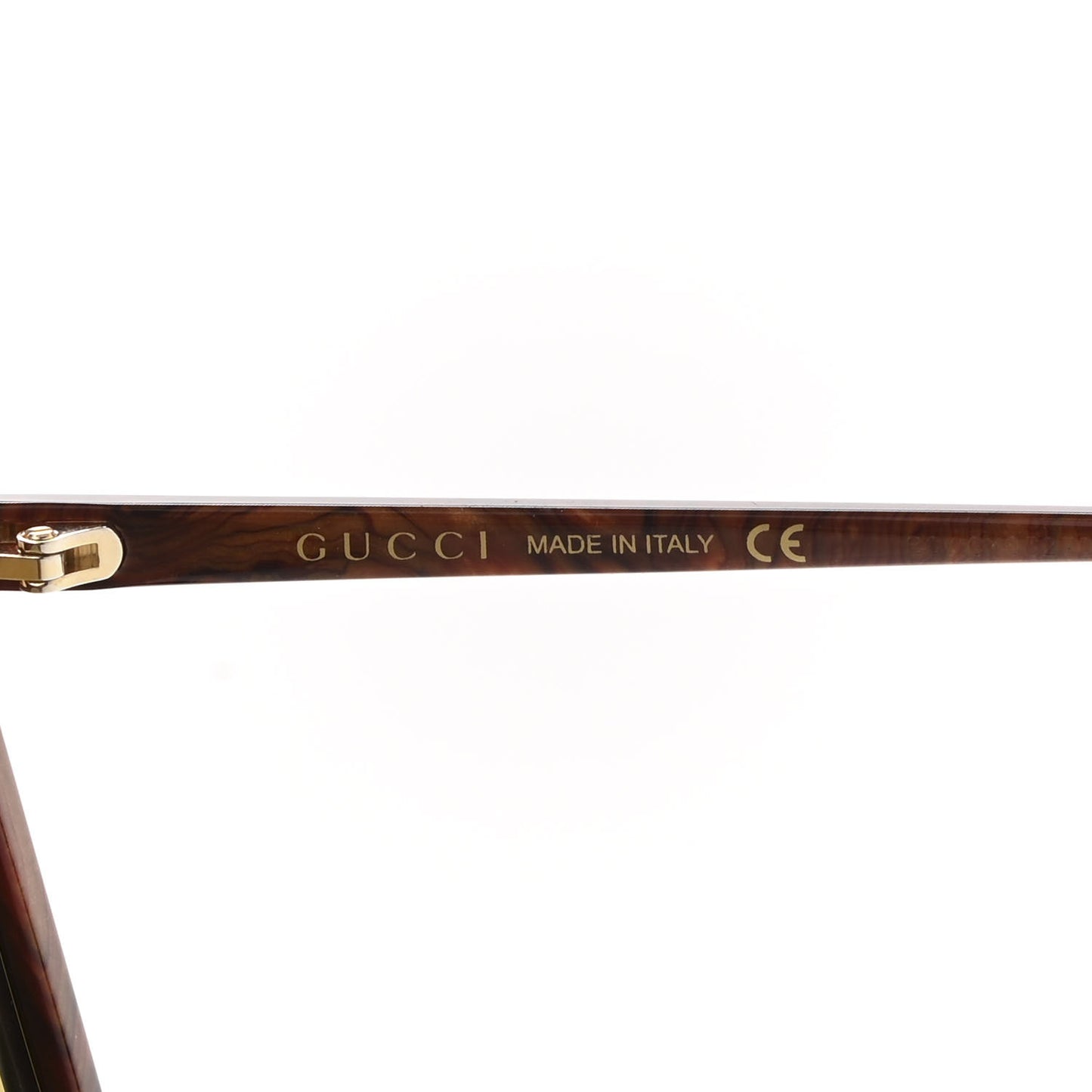 Crystal Square Frame GG Sunglasses GG0733S Green Brown