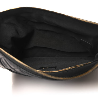 Chanel Lambskin Quilted Chanel 19 Medium Cosmetic Case Black 5 of 8
