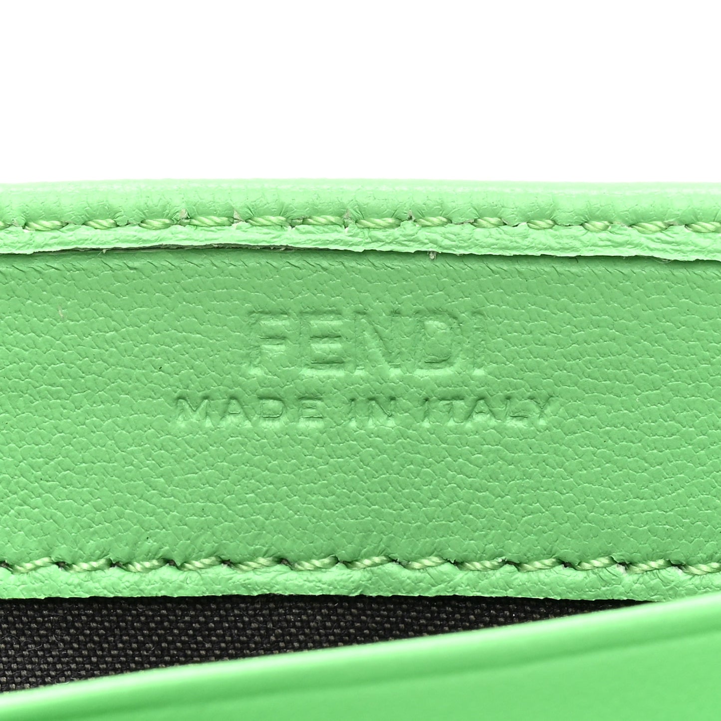 Nappa Matisse FF Embossed Continental Wallet Edamame