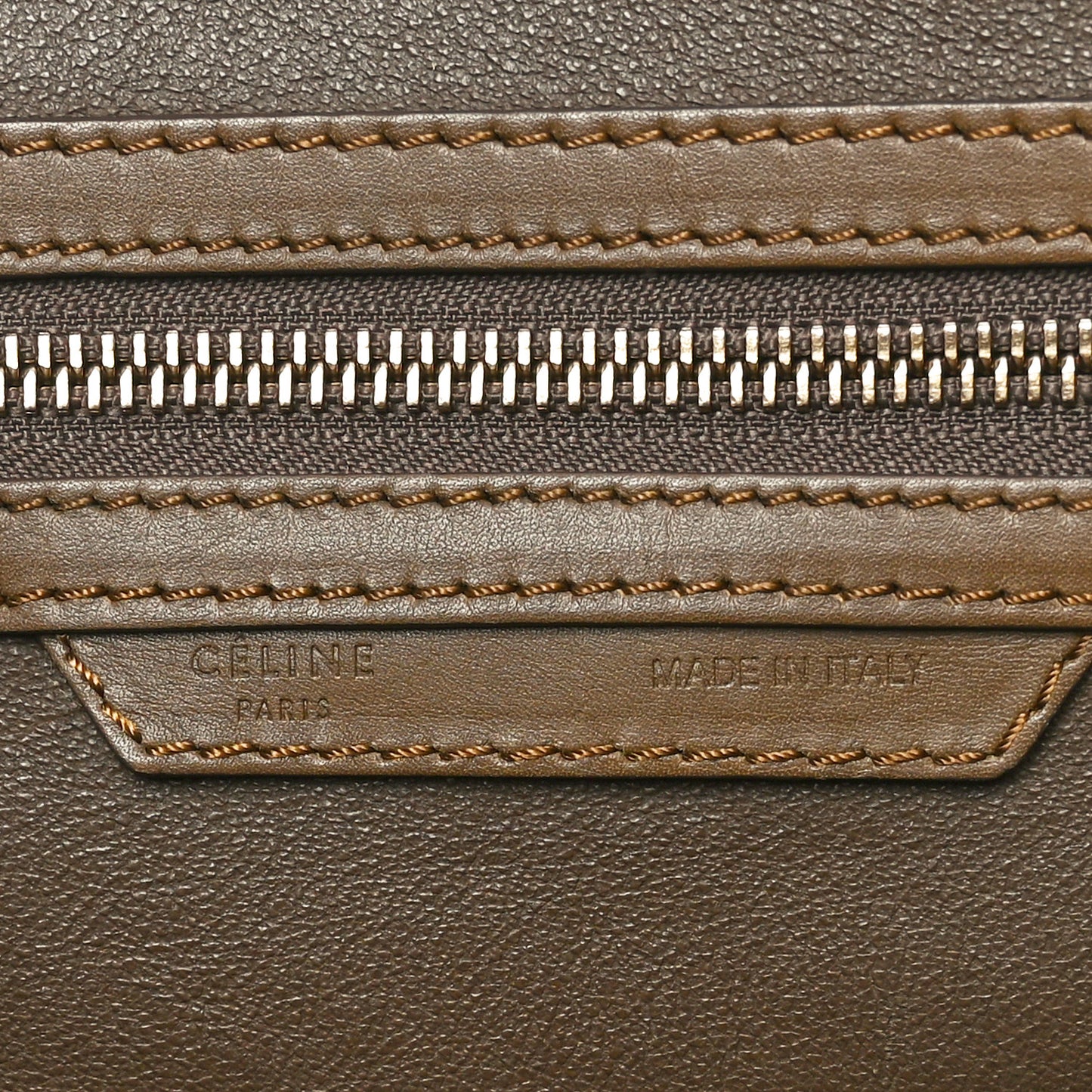 Natural Canvas Smooth Calfskin Mini Luggage Brown