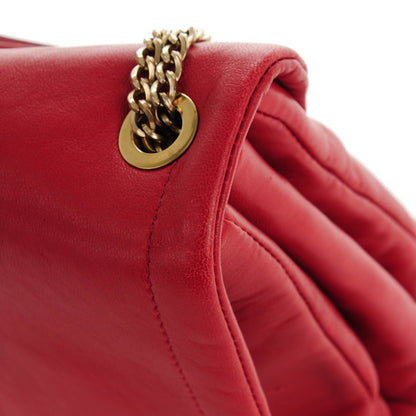Lanvin Lambskin Quilted Medium Sugar Flap Shoulder Bag Red 5 of 8