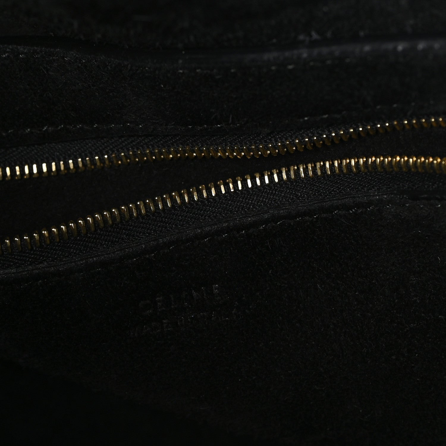 Celine Soft Grained Calfskin Sangle Bucket Bag Black 6 of 10