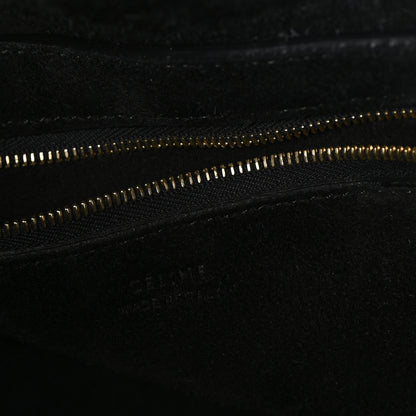 Celine Soft Grained Calfskin Sangle Bucket Bag Black 6 of 10