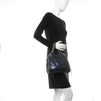 Stella McCartney Shaggy Deer Mini Falabella Fold Over Tote Lapis Navy 2 of 9