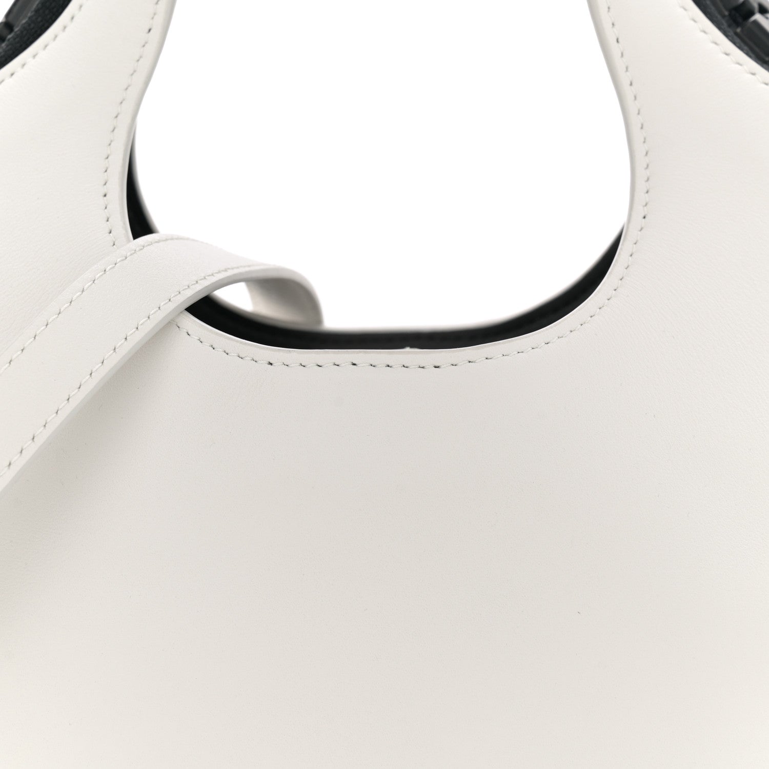 Balenciaga Shiny Calfskin Megazip Tote White 8 of 10