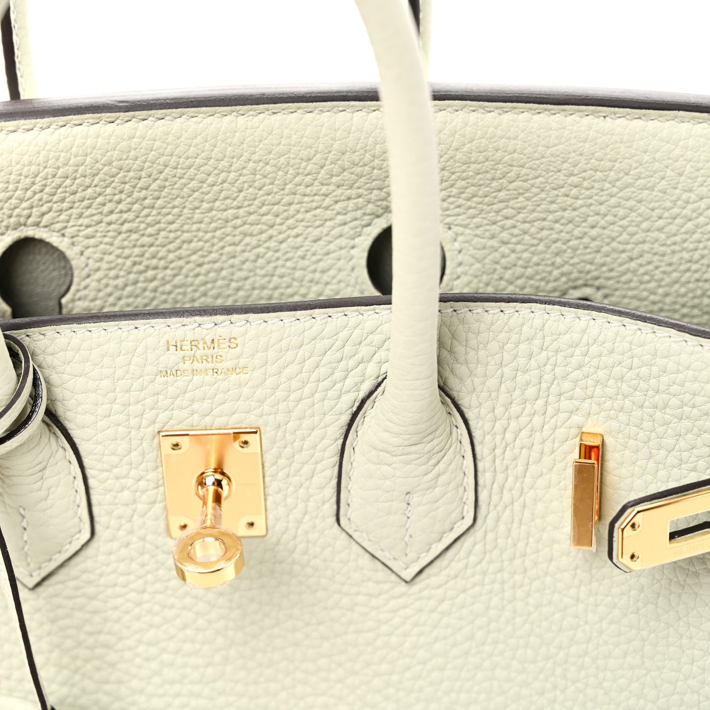 Togo Birkin 25 Gris Neve