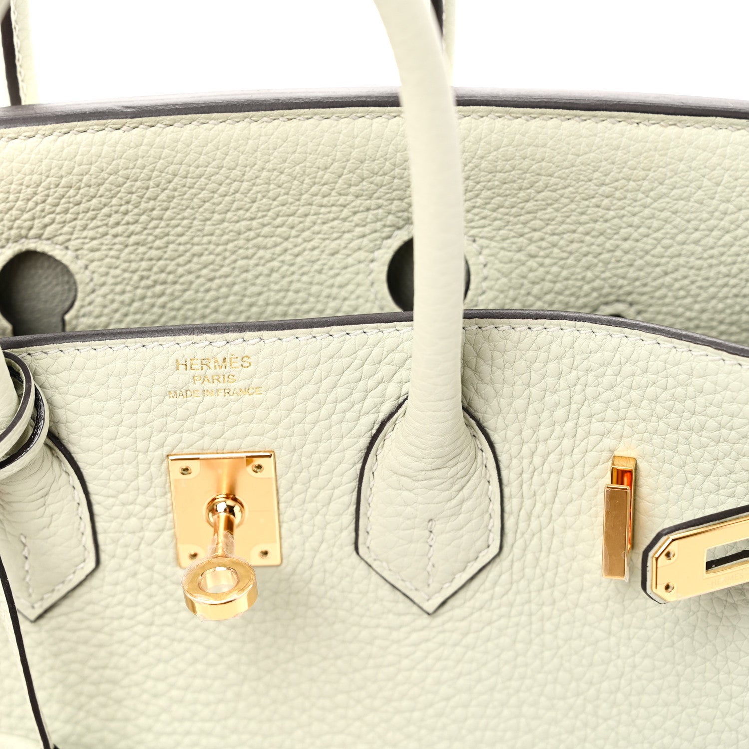 Hermes Togo Birkin 25 Gris Neve 6 of 11