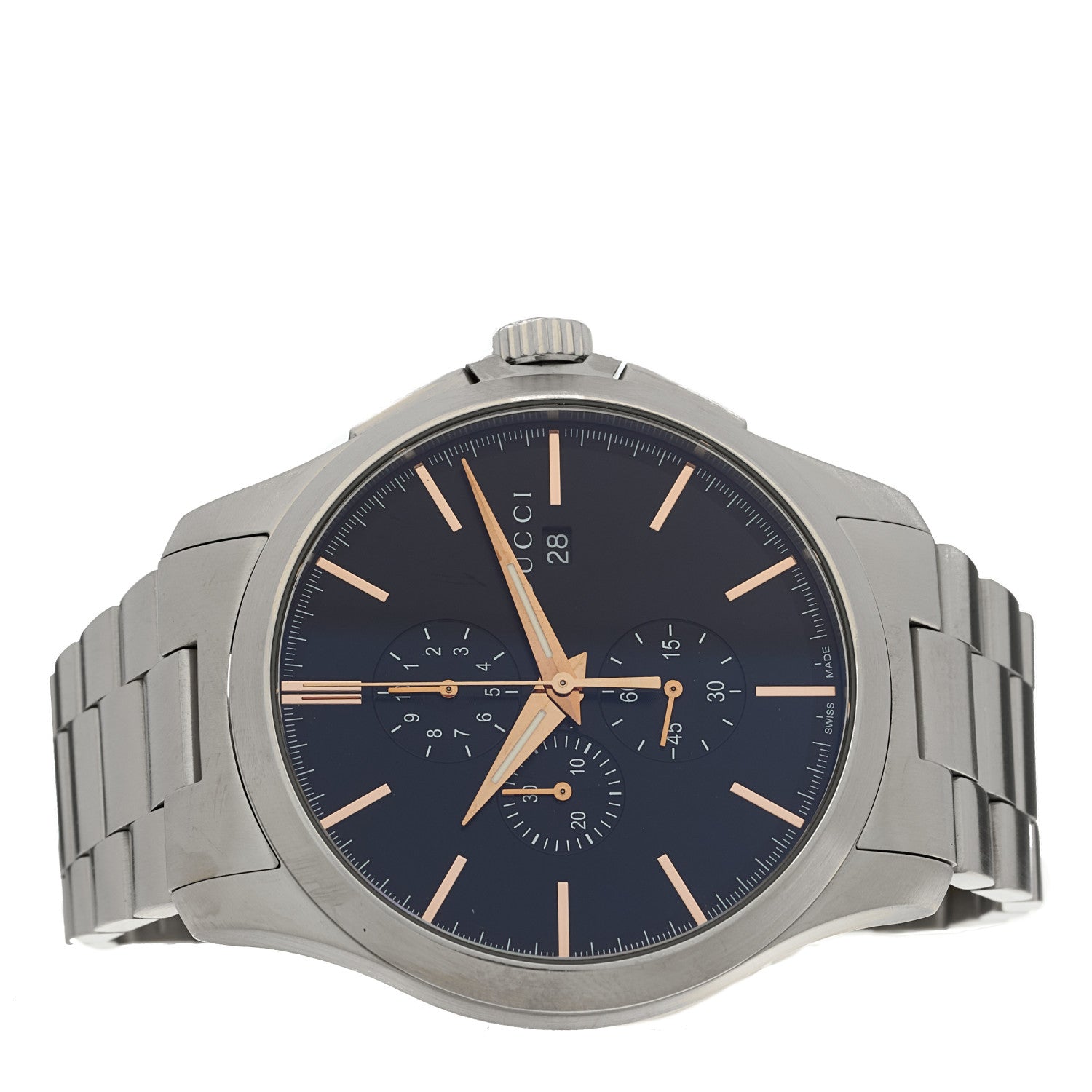 Gucci Stainless Steel 44mm G-Timeless Chronograph Quartz Watch Black 2 of 4