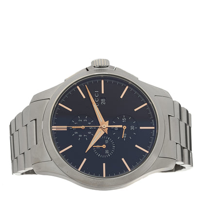 Gucci Stainless Steel 44mm G-Timeless Chronograph Quartz Watch Black 2 of 4