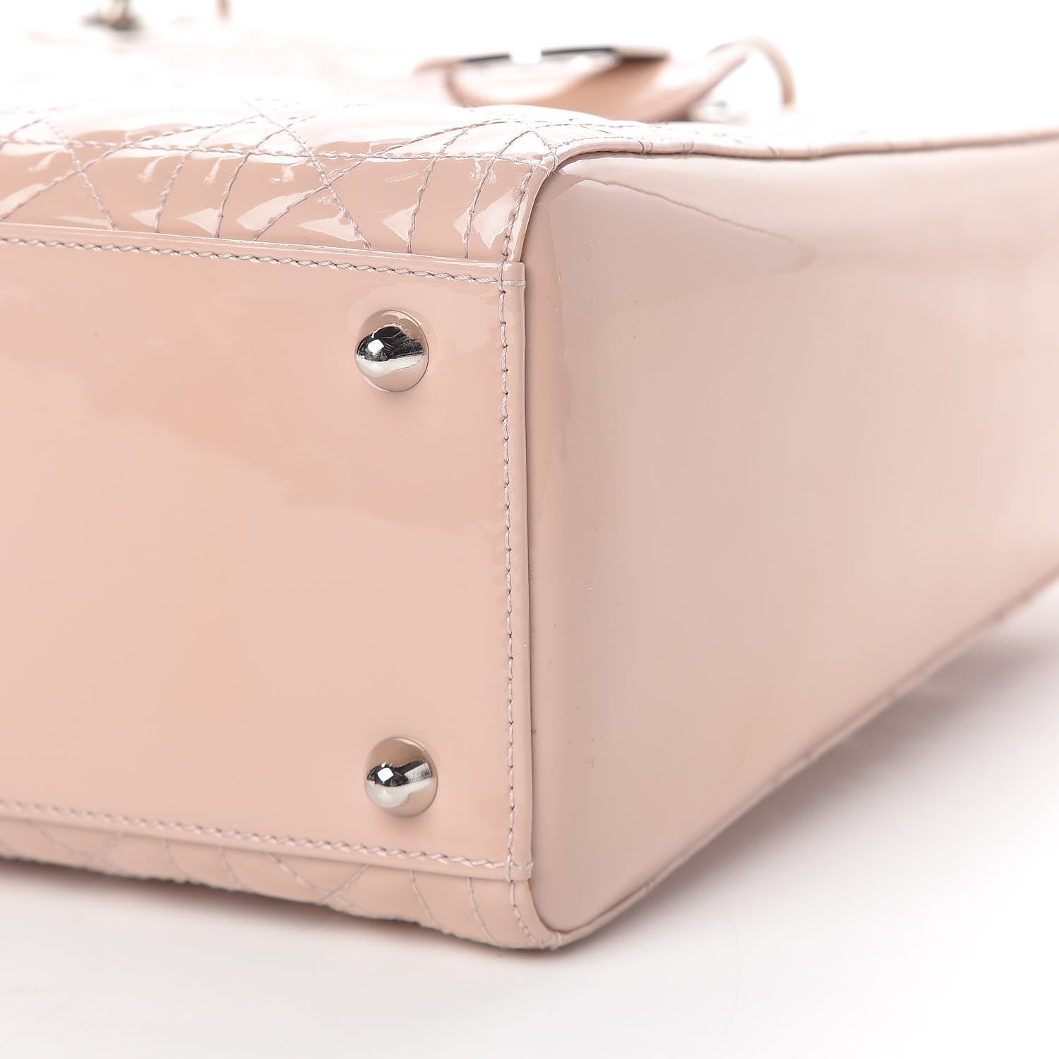 Christian Dior Patent Cannage Large Lady Dior Light Pink 10 of 15