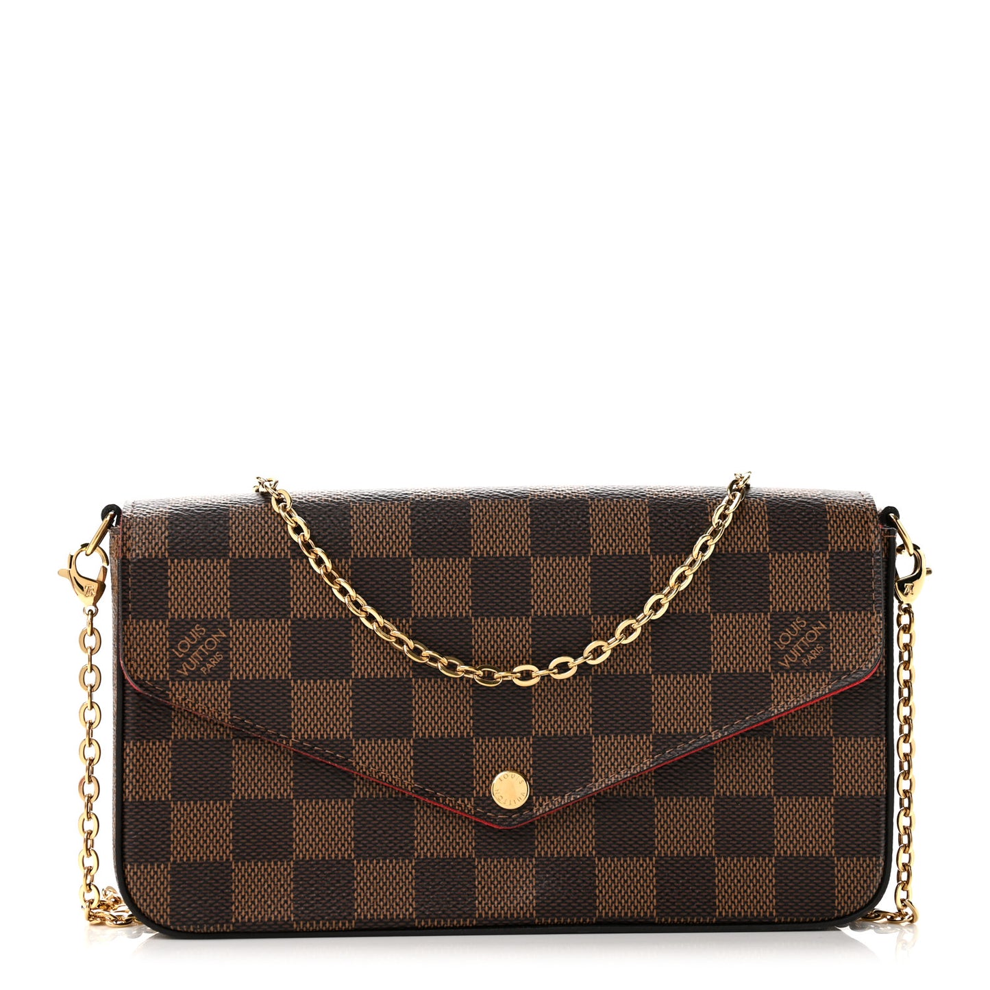 Damier Ebene Pochette Felicie Chain Wallet