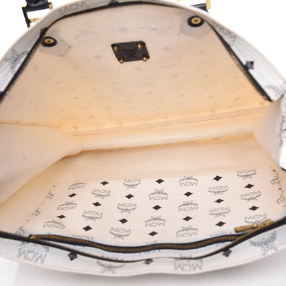 MCM Visetos Shopper Tote White 7 of 25