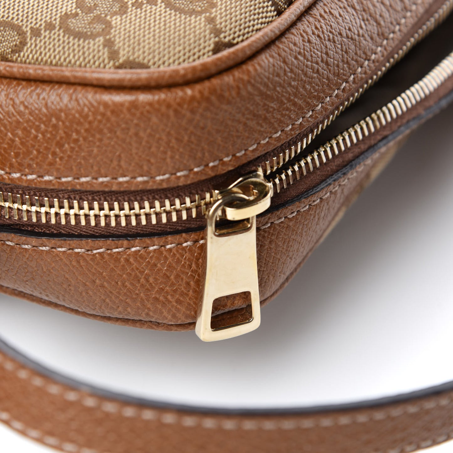 Monogram Mini Bree Messenger Bag Beige Tabacco