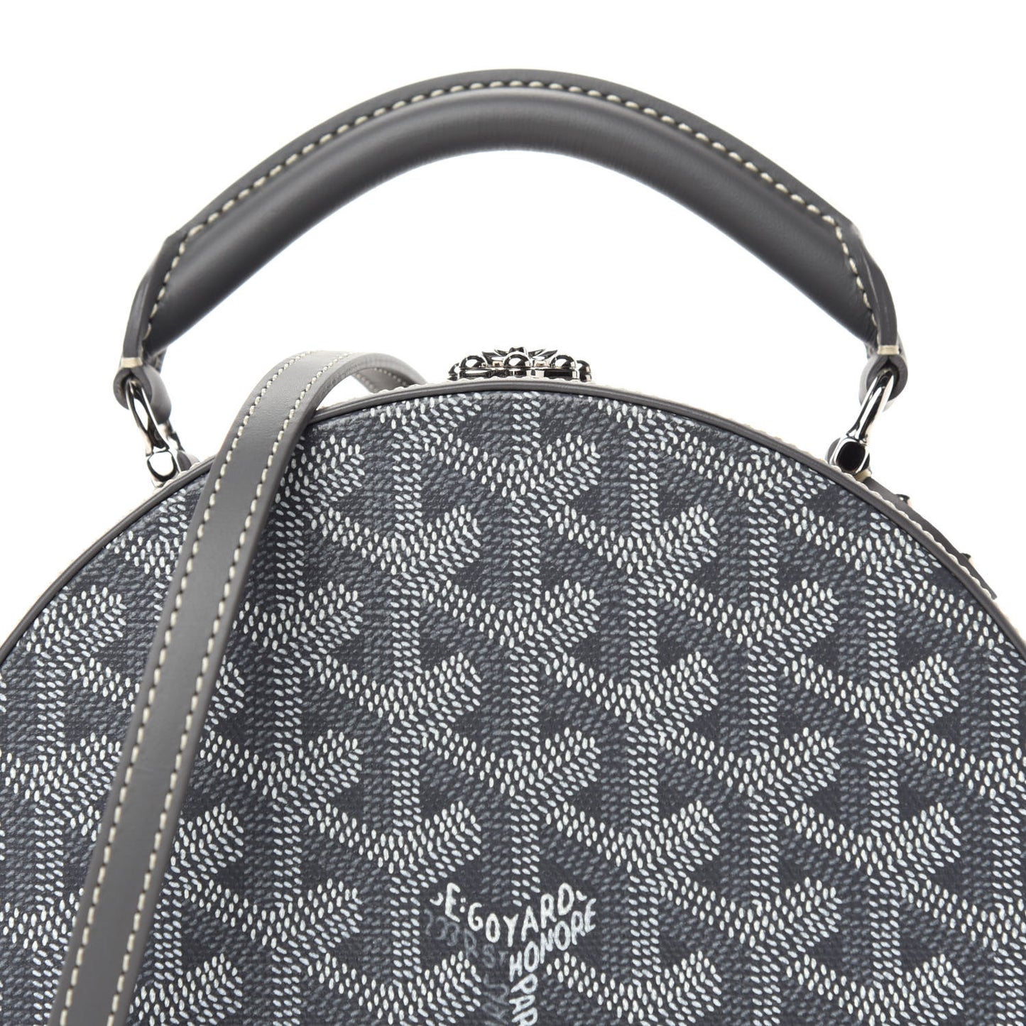 Goyardine Alto Hatbox Grey