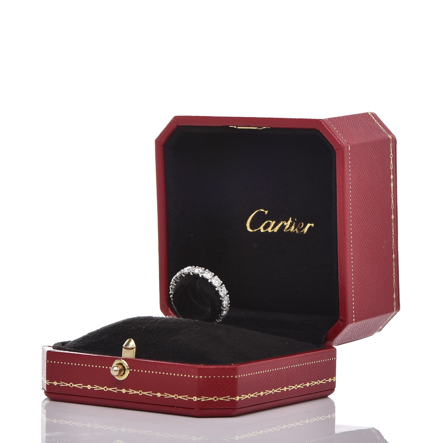 Platinum Diamond 2.81ct Destinée Wedding Band Ring 49 4.75