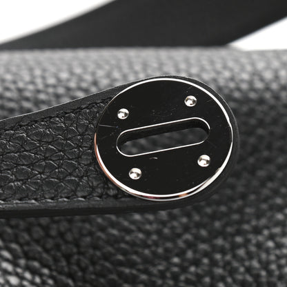 Hermes Taurillon Clemence Lindy 26 Black 7 of 12