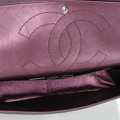 Chanel Metallic Calfskin Quilted 2.55 Reissue 227 Flap Plum 5 of 7