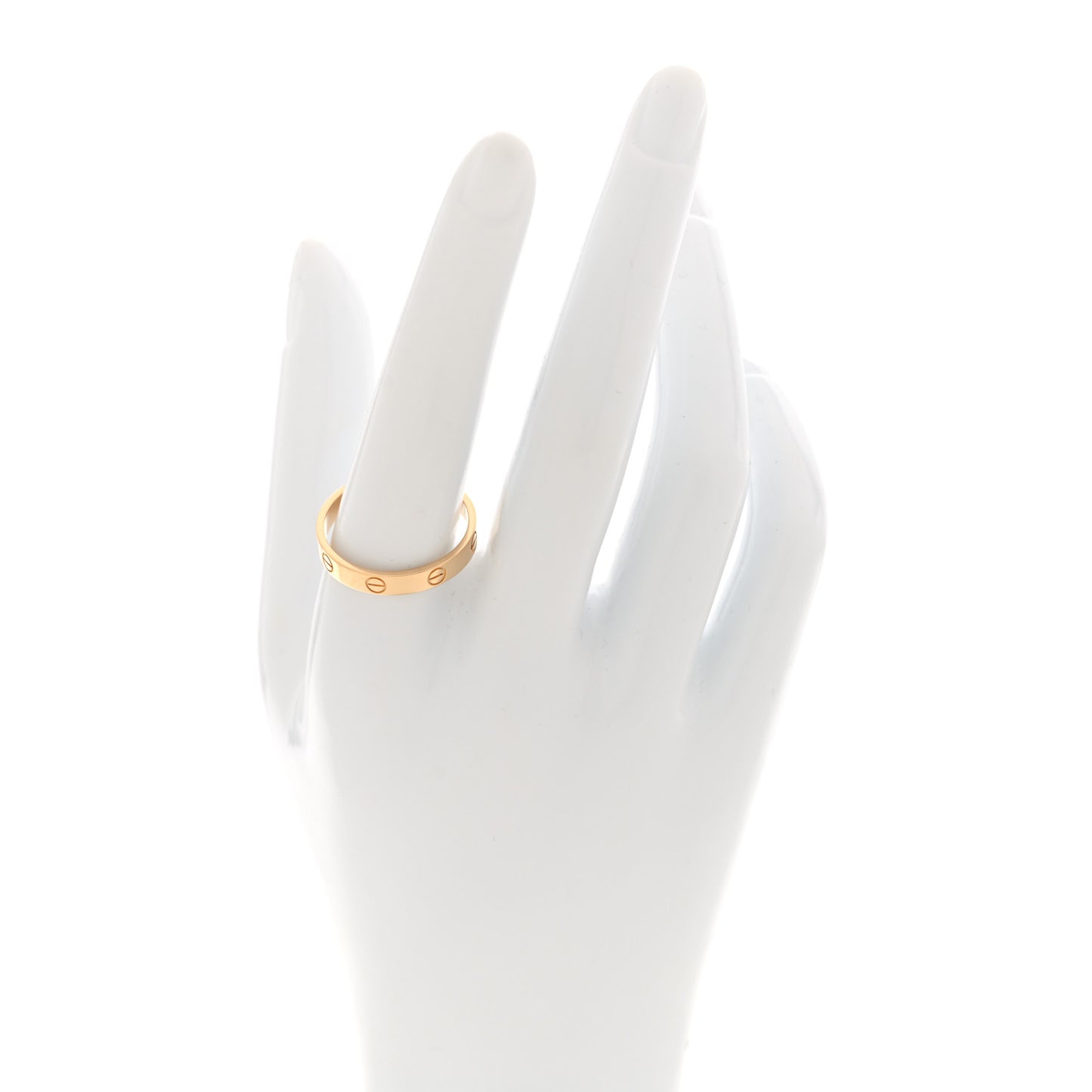 18K Yellow Gold 3.5mm LOVE Wedding Band Ring 61 9.5
