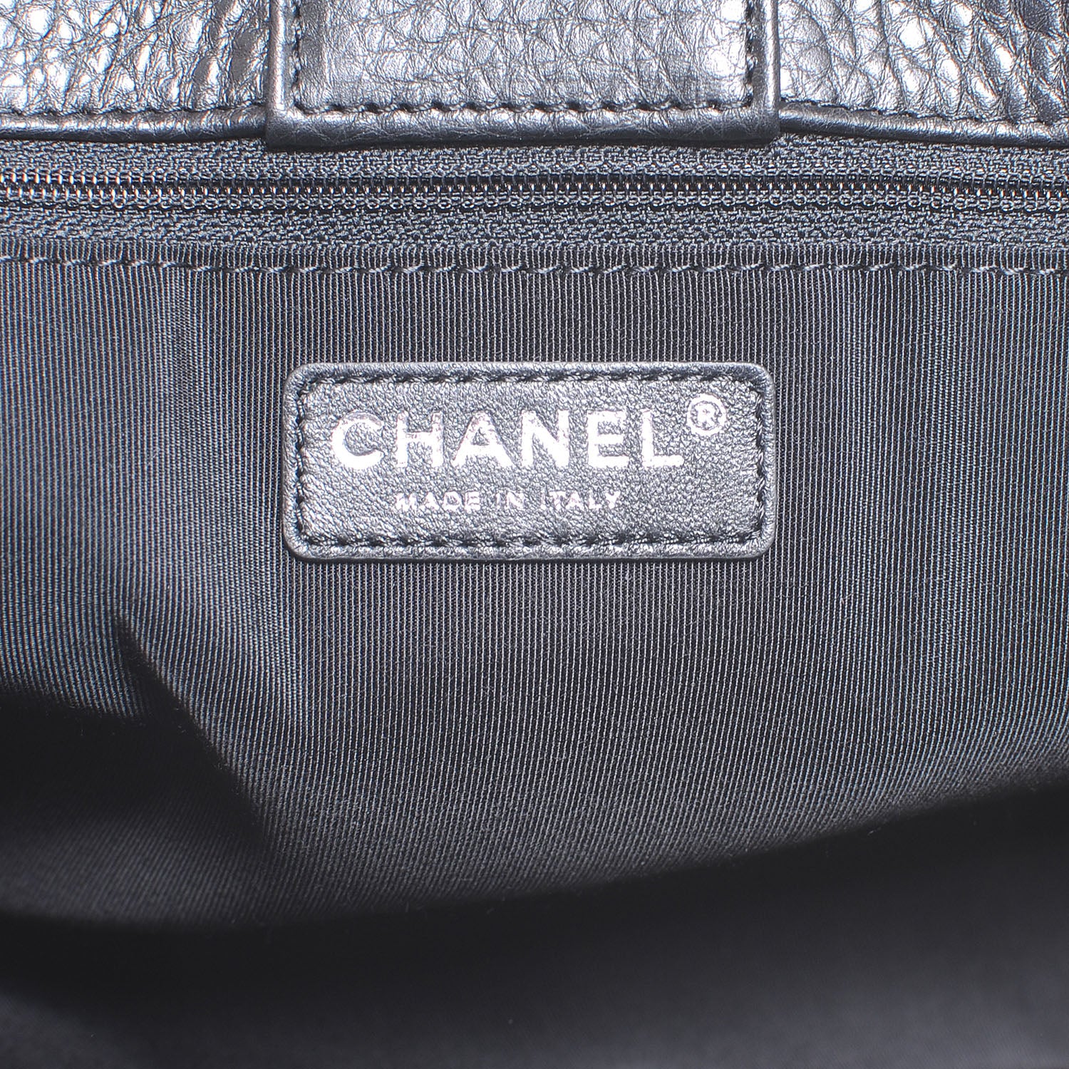 Chanel Deerskin Cerf Executive Shopper Tote Black 6 of 8