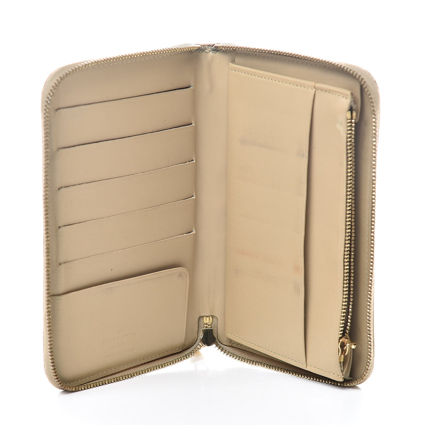 Vernis Zippy Compact Wallet Gold
