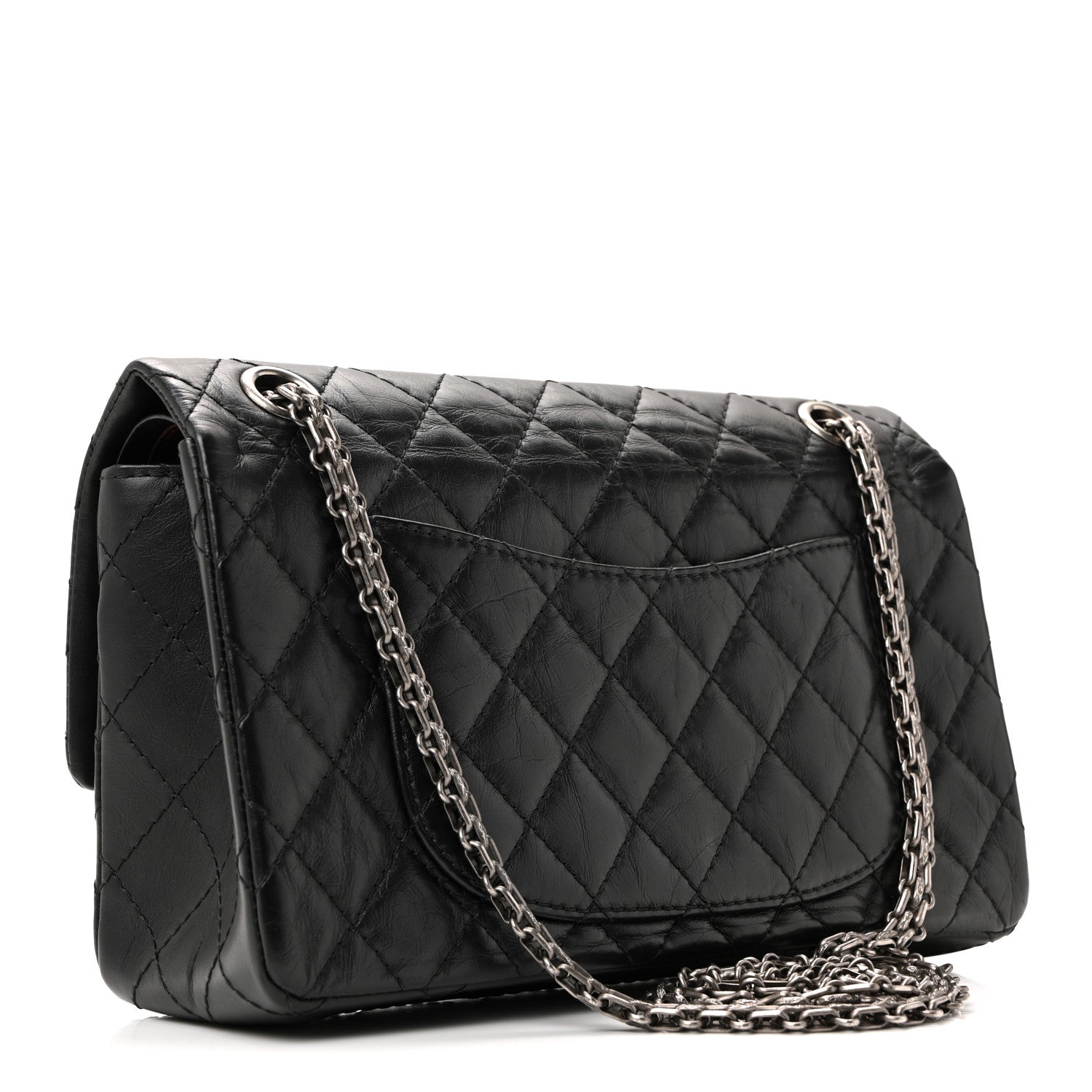 Chanel Aged Calfskin Quilted 2.55 Reissue 225 Flap Black 7 of 28
