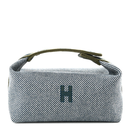 Hermes Wool Small Bride-A-Brac H Natte Pouch Bleu Abysse 1 of 9