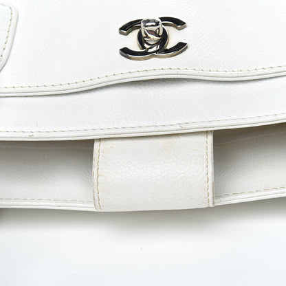 Chanel Calfskin Cerf Executive Shopper Tote White 26 of 33