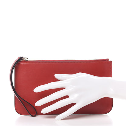 Versace Calfskin Medusa Wrist Pouch Red 2 of 7