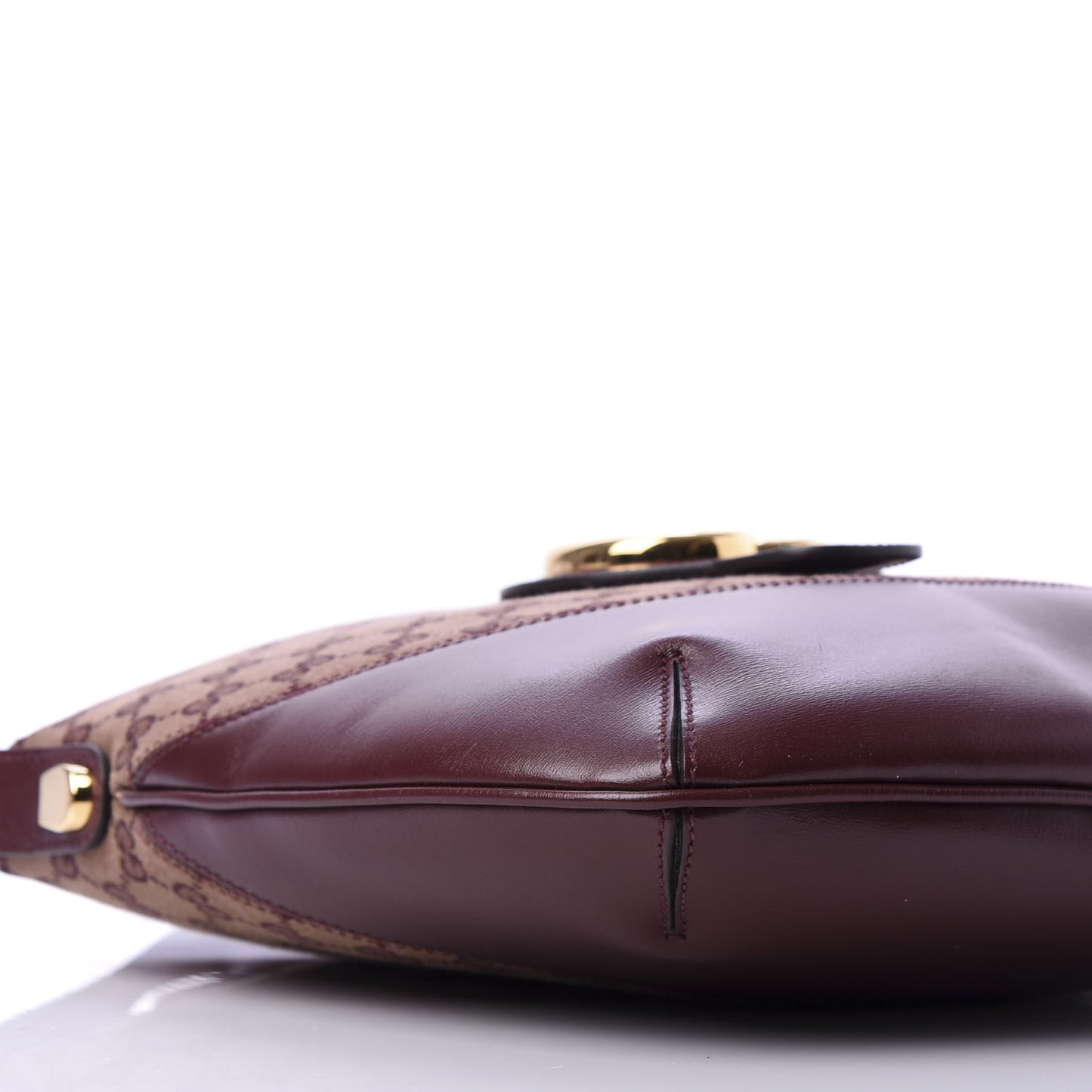 GG Monogram Calfskin Medium Arli Shoulder Bag Sahara Rubino Chardonnay