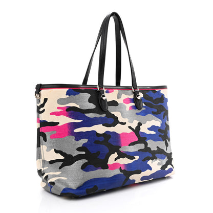 Christian Dior Canvas Large Camouflage Anselm Reyle Tote 3 of 12