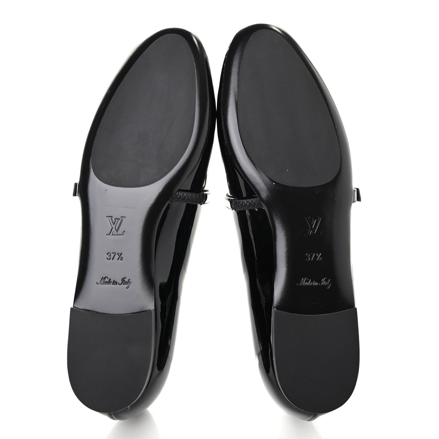 Louis Vuitton Patent Uniformes Ballet Flats 37.5 Black 5 of 8