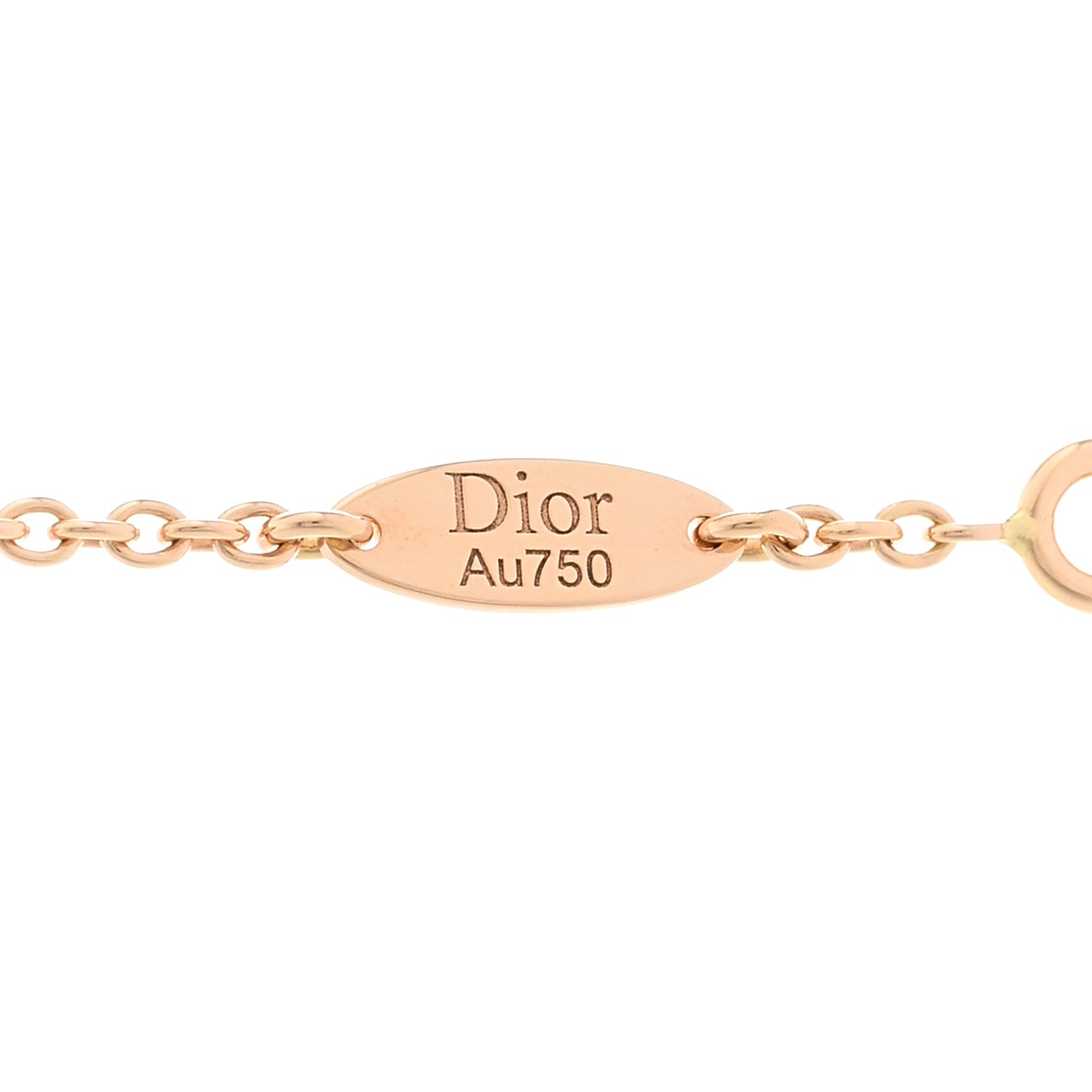 Christian Dior 18K Rose Gold Diamond Pink Opal Rose Des Vents Necklace 4 of 5