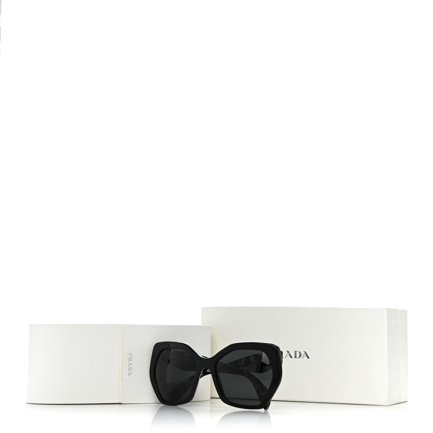 Acetate Sunglasses SPR 16R Black Tortoise Grey