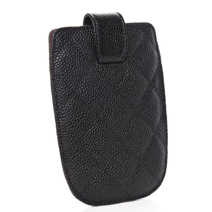 Chanel Caviar Quilted Cell Phone Case Black 3 of 8